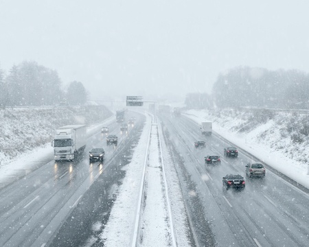 winter driving - commuter traffic